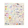8Pcs PVC Self-Adhesive Stickers STIC-L001-03-1