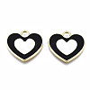 Rack Plating Alloy Enamel Pendants ENAM-T014-03-RS-2