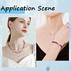 210Pcs 7 Colors Transparent Resin UV Reactive Beads RESI-PA0001-40A-5
