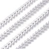 Non-Tarnish 3.28 Feet 304 Stainless Steel Cobs Chain X-CHS-P011-07P-1