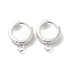 201 Stainless Steel Huggie Hoop Earrings Findings STAS-A167-01S-S-1