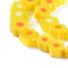 Handmade Millefiori Glass Bead Strands X-LAMP-J035-6mm-06-3