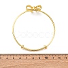 Brass Cuff Bangles for Women BJEW-U025-04G-5