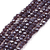 Electroplate Glass Beads Strands EGLA-A044-P1mm-A11-1