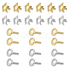 24Pcs 4 Style 925 Sterling Silver Flat Head Pins STER-ME0001-10-1