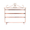 Triple Levels Rectangle Iron Earring Display Stand CON-PW0001-153A-2