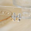 Fashionable Brass Clear Cubic Zirconia Hoop Earrings NY7693-2-2