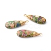 Natural Regalite/Imperial Jasper/Sea Sediment Jasper Pendants PALLOY-JF00874-1