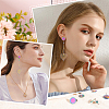 42Pcs 3 Size 304 Stainless Steel Stud Earring Findings STAS-DC0011-81-6