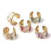 304 Stainless Steel Enamel Open Cuff Rings RJEW-L335-02B-G-2