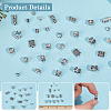 150Pcs 15 Styles Tibetan Style Alloy Beads TIBEB-SC0001-51-6
