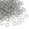 Tarnish Resistant 304 Stainless Steel Open Jump Rings X-STAS-J013-10x1mm-01-2