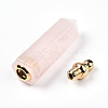 Faceted Natural Rose Quartz Pendants G-T131-13-4
