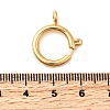 Brass Spring Ring Clasps KK-D407-20G-F-3