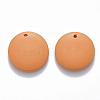 Painted Wood Pendants WOOD-Q040-018A-A06-2