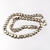 Electroplate Non-magnetic Synthetic Hematite Bead Strands X-G-F300-22B-06-2