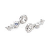 Rack Plating Alloy Enamel European Dangle Charms MPDL-N039-113-2