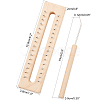 Wooden Knitting Tools Set TOOL-WH0018-22-2