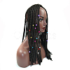Iron Dreadlocks Beads Hair Decoration IFIN-S696-110RG-1-3