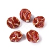 Vintage Handmade Porcelain Wrinkle Beads PORC-Q006-09A-1