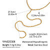 Elegant 304 Stainless Steel Rice Chain Y-Shaped Necklaces for Women DQ6451-7