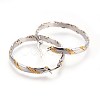 304 Stainless Steel Hoop Earrings EJEW-P173-09GP-2