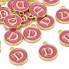 Golden Plated Alloy Enamel Charms ENAM-S118-08D-4