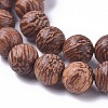 Wood Beads Strands WOOD-F008-03-C-6