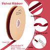 Single Face Velvet Ribbons OCOR-WH0080-14B-01-2