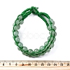 Natural Green Aventurine Round Beaded Multi-strand Bracelets for Men Women BJEW-G743-02D-5
