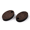 Natural Wenge Wood Pendants WOOD-T023-85B-01-3