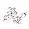 Brass Cage Pendants KK-R057-02P-3