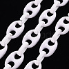 Handmade Opaque Acrylic Coffee Bean Chains X-CHAC-ZX0001-01K-1