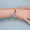 Bohemian Ethnic Style Geometric Miyuki Beaded Star with Flamingo Charm Adjustable Braided Bracelets for Women ZA1517-2