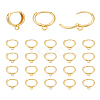 20Pcs Brass Huggie Hoop Earring Findings KK-LP0001-58-1