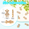 Brass Micro Pave Cubic Zirconia Charms ZIRC-CJ0001-13-2
