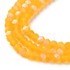 Imitation Jade Glass Beads Strands EGLA-A034-T2mm-MB05-4