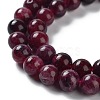 Dyed Natural Malaysia Jade Beads Strands G-G021-01A-04-4
