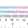 Gradient Color Baking Paint Glass Bead Strands DGLA-A039-T4mm-A07-5
