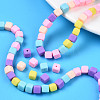 Handmade Polymer Clay Beads Strands CLAY-N008-060-04-8