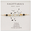 Natural Gemstone Constellation Beaded Bracelets NR2952-6-1