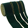 12M 4 Styles Polyester Single Face Velvet Ribbon OCOR-BC0005-56A-1