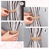 Knitting Jute Cord Curtain Tiebacks AJEW-WH0235-19-3