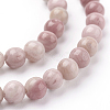 Natural Rhodonite Beads Strands G-G099-8mm-33-3