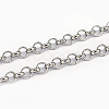 Tarnish Resistant 304 Stainless Steel Rolo Chains CHS-L001-28-4mm-1