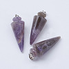 Natural Amethyst Pendants X-G-P236-07-1
