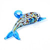 Handmade Silver Foil Lampwork Big Pendants LAMP-T023-13C-2