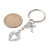 Valentine's Day Heart Alloy Pendant Keychain KEYC-JKC00625-03-3