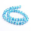 Handmade Silver Foil Glass Round Beads FOIL-I008-02B-2