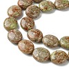 Natural Unakite Beads Strands G-K365-B08-03-4